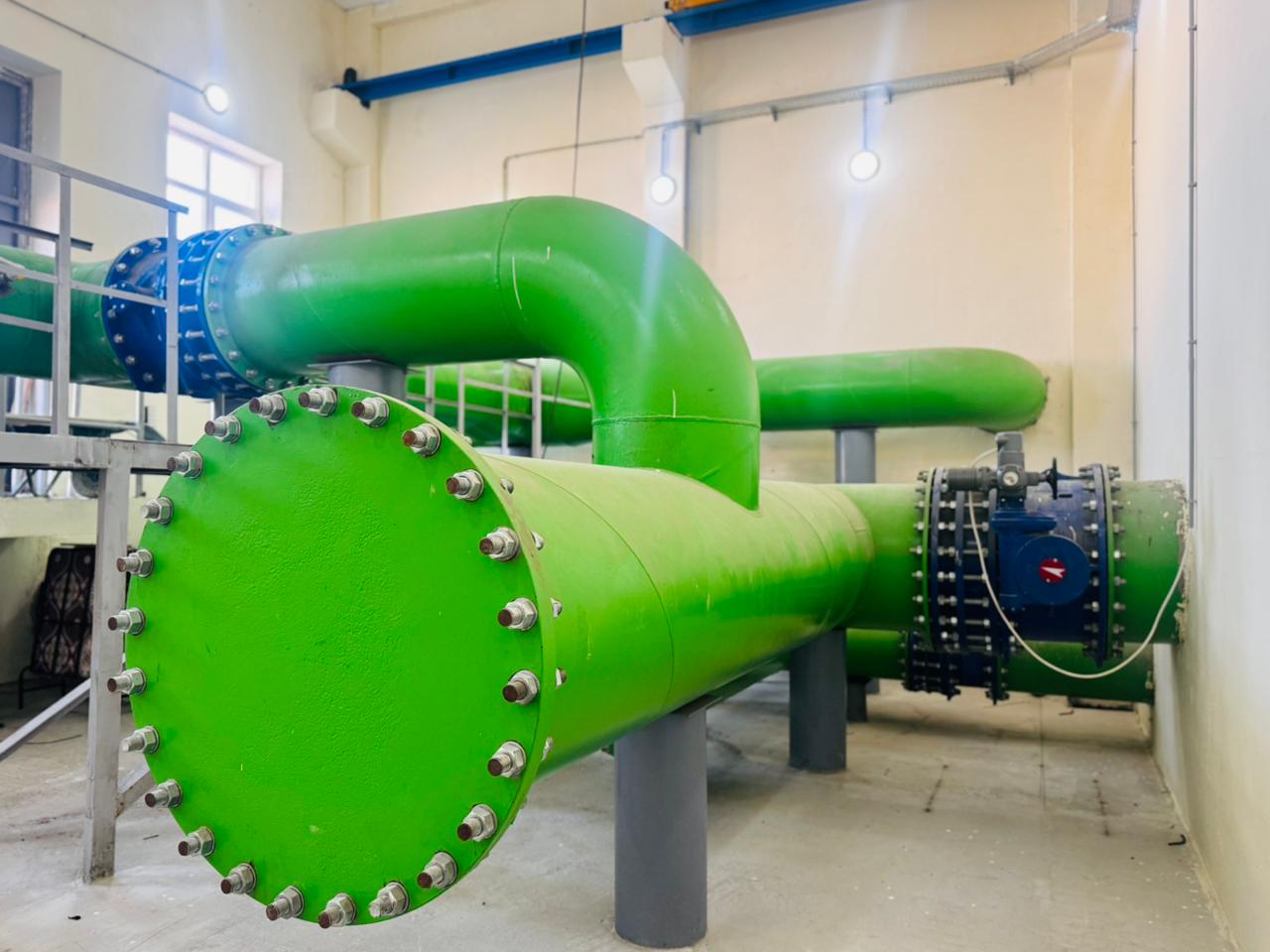 +41.0 səviyyəsindəki 5 nömrəli su anbarları meydançası tutumu 2×10000 m3 olan su anbarında mexaniki avadanlıqların quraşdırılması